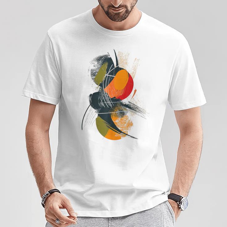 Arte Pintura Geométrica Dibujo Abstracto Arte Camiseta unisex Regalos divertidos