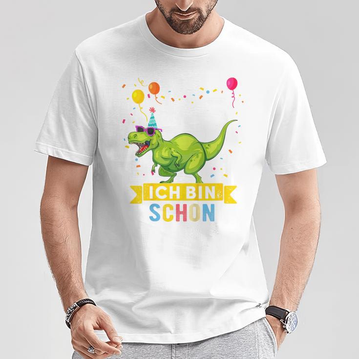 Children's 5 Years Birthday Dinosaur Boys Girls Dino T-Shirt Lustige Geschenke