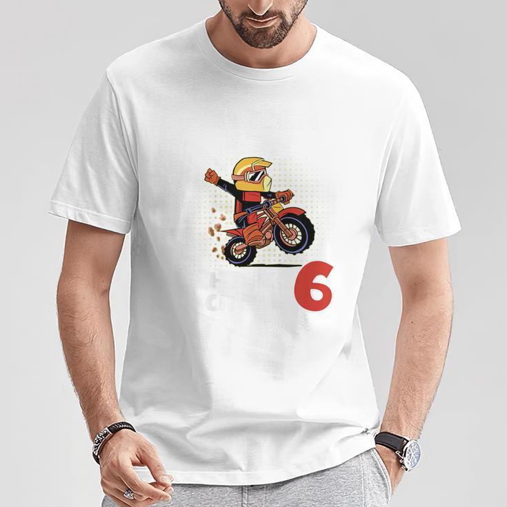 Children's 6Th Birthday Aus Dem Weg Ich Bin Schon 6 Years Motorcycle T-Shirt Lustige Geschenke