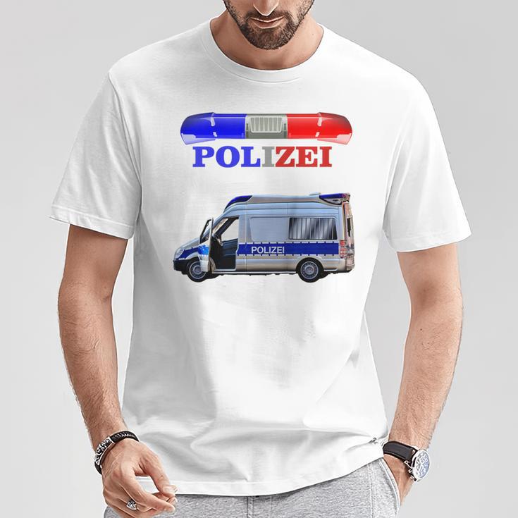 Children's Cool Police Motif With Car T-Shirt Lustige Geschenke