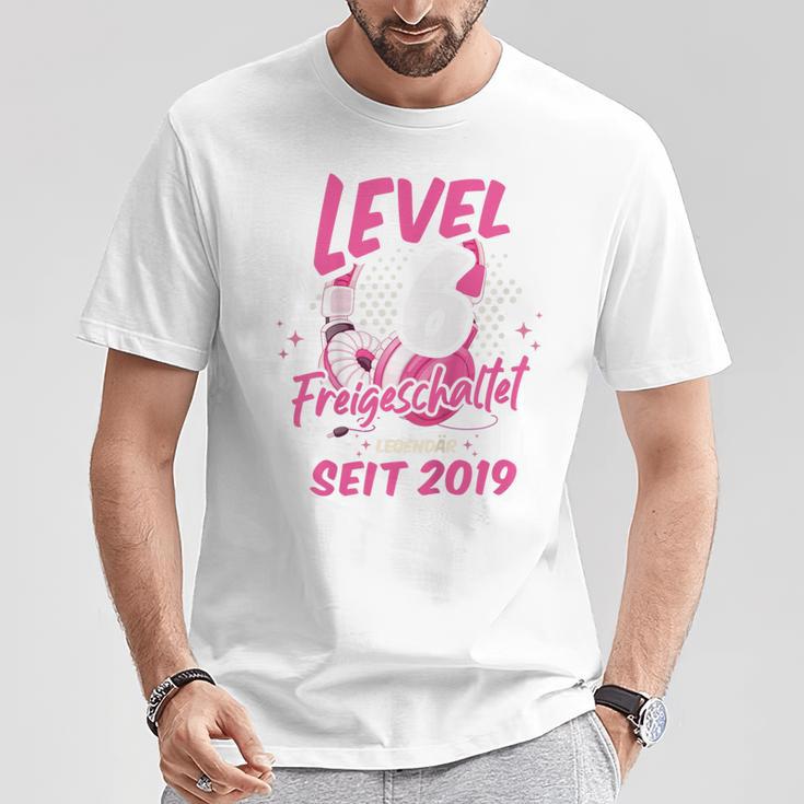 Children's Level 6 Years Girl's Birthday Gamer Girl Gamer 2019 T-Shirt Lustige Geschenke