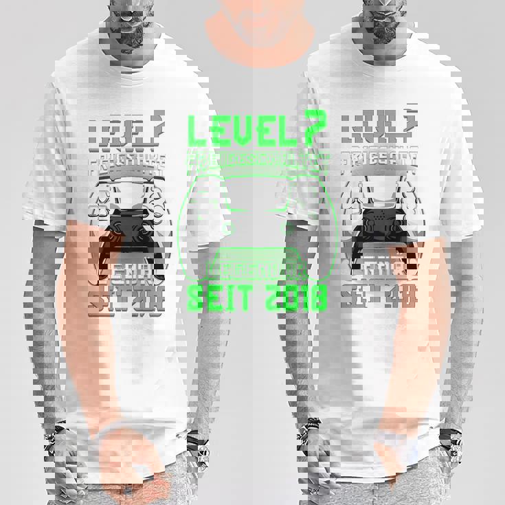 Children's Level 7 Birthday Boy Gamer 2018 7Th Birthday T-Shirt Lustige Geschenke