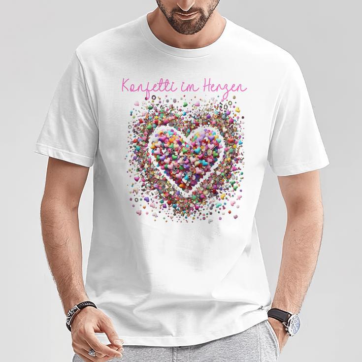 Confetti In The Heart Long-Sleeved T-Shirt Lustige Geschenke