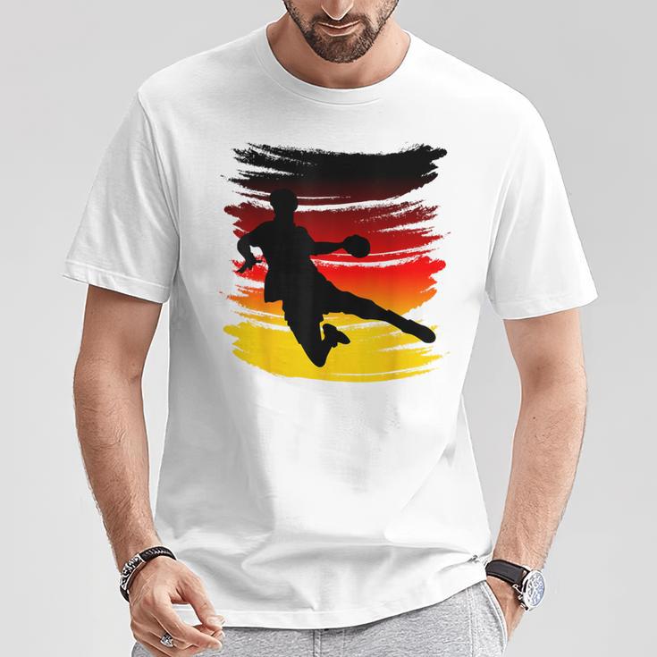 Cool Fan Outfit Jersey Team Sports Flag Handball Germany T-Shirt Lustige Geschenke