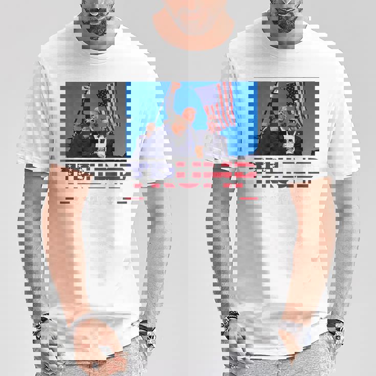 Donald Trump 2024 Sobrevivió A Disparo En Mitin Electoral Camiseta unisex Regalos divertidos