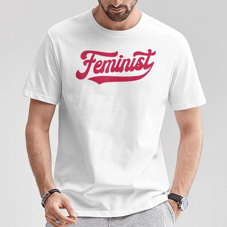 Feminist Retrointage 60S 70S Style Feminism T-Shirt Lustige Geschenke