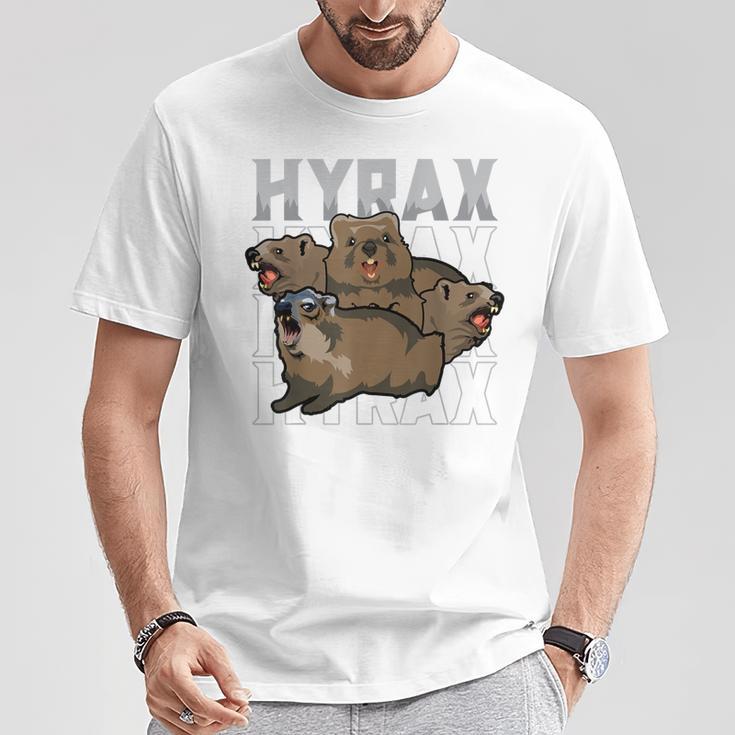 Rock Hyrax Meme Dassie Cute Animal Lover Gray T-Shirt Lustige Geschenke