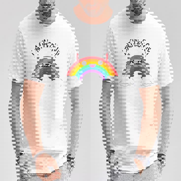 I Hate All Of You Dedo Medio Del Arco Iris Camiseta unisex Regalos divertidos