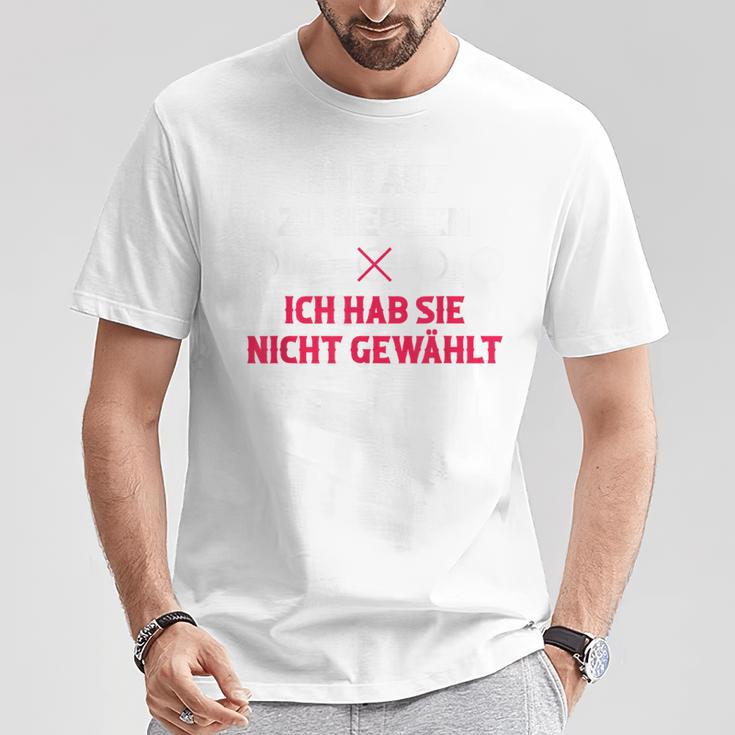 Hör Auf Zu Heulen Ich Hab Sie Nicht Gewählt Blue T-Shirt Lustige Geschenke