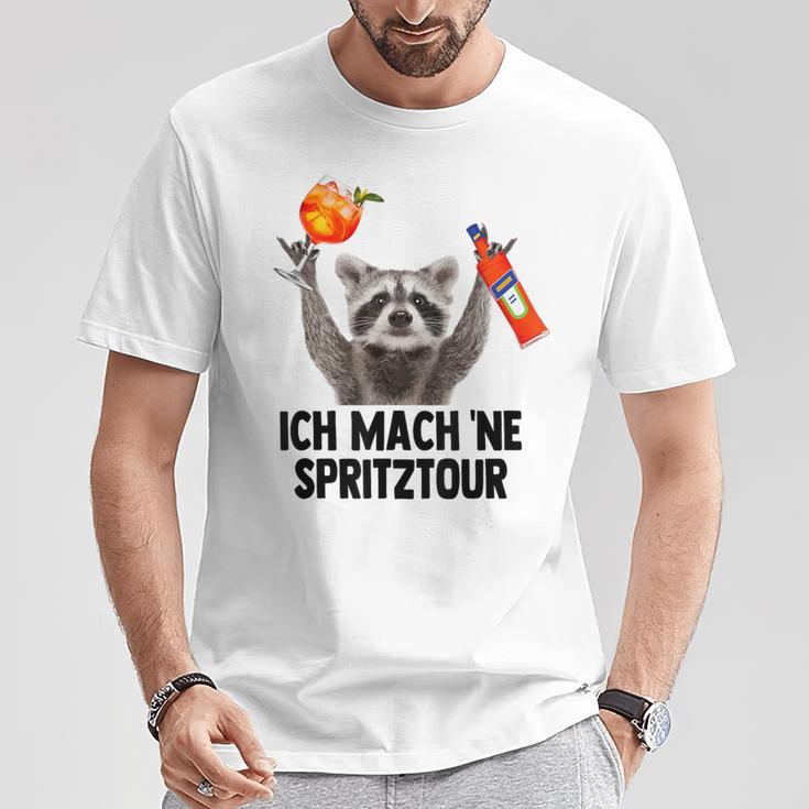 Ich Mach Ne Spritztour X Waschbär Meme Racoon X Pedro Spritz T-Shirt Lustige Geschenke