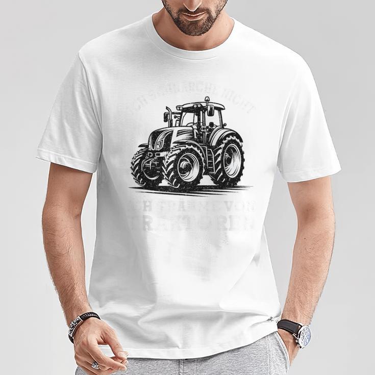 Ich Schnarche Nicht Spruch Farmer Farmer Tractor Blue T-Shirt Lustige Geschenke