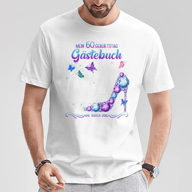 Ladies 60Th Birthday Guest Book Woman 1960 Ladies Guest Book T-Shirt Lustige Geschenke