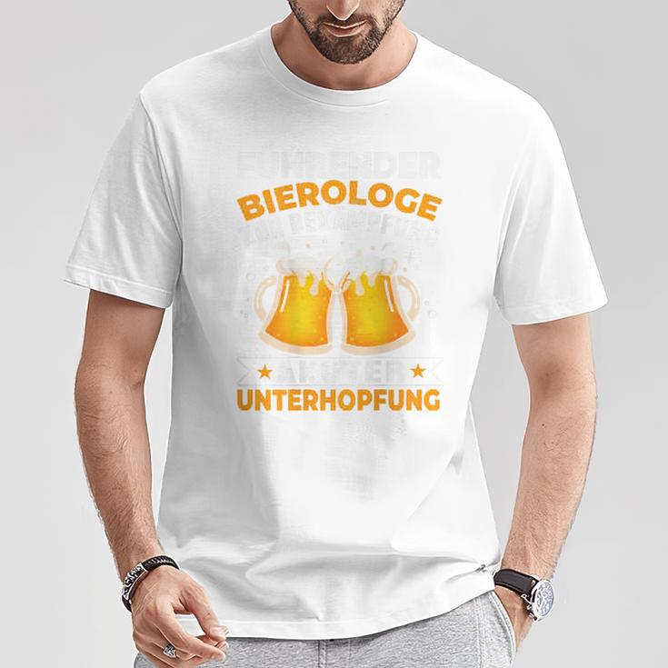 Leader Bierologist For Fighting Acute Underhoping T-Shirt Lustige Geschenke