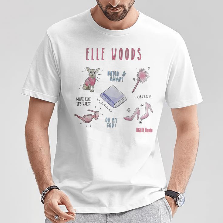 Legally Blonde Elle Woods Sketches T-Shirt Lustige Geschenke