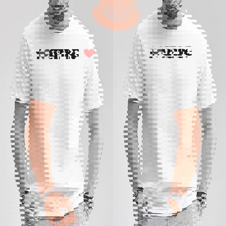 I Love Crying X Selflove Be Yourself Irony T-Shirt Lustige Geschenke