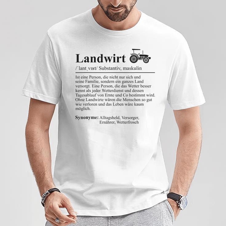 Lustiger Bauer Spruch Traktor Landwirt Lustig T-Shirt Lustige Geschenke