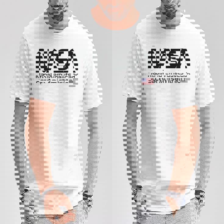 Nasa Worm Logo T-Shirt Lustige Geschenke
