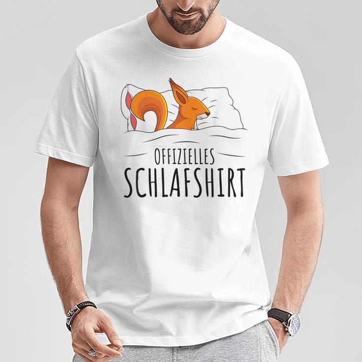 Official Sleep Squirrel Pyjamas Sleep T-Shirt Lustige Geschenke