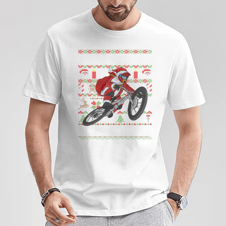 Oh What Fun It Is To Ride Mountain Bike Mtb Ugly Christmas T-Shirt Lustige Geschenke