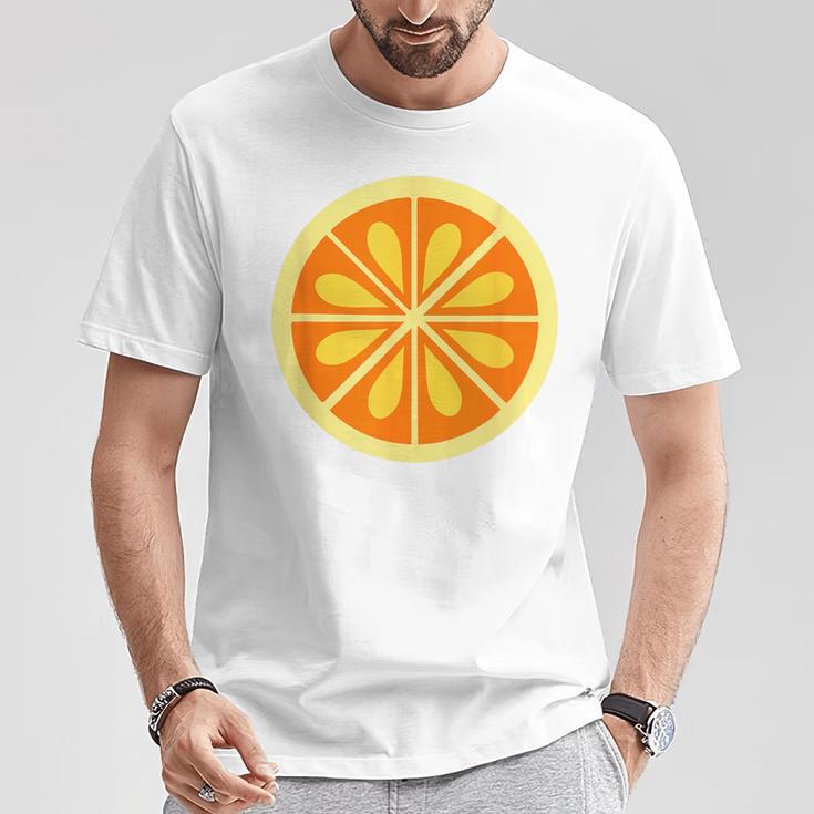 Orange Costume Fruit Orange Carnival Last Minute T-Shirt Lustige Geschenke