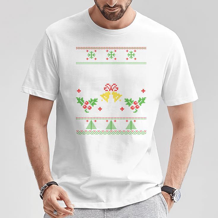 Peace I Come In Peace Matching Ugly Christmas Jumper T-Shirt Lustige Geschenke