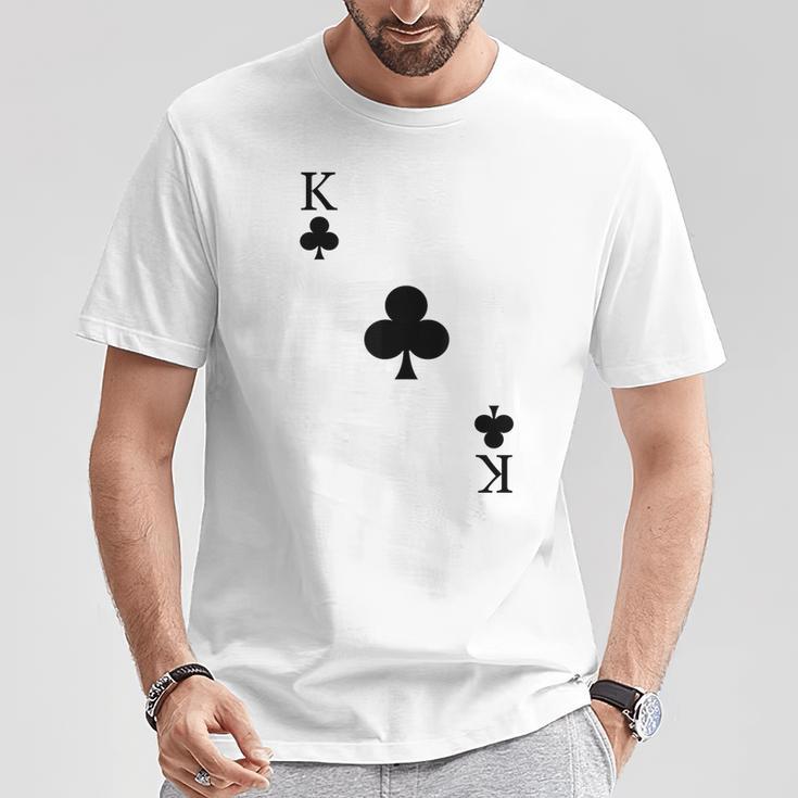 Playing Card Cross King Poker Card Game Carnival Costume T-Shirt Lustige Geschenke