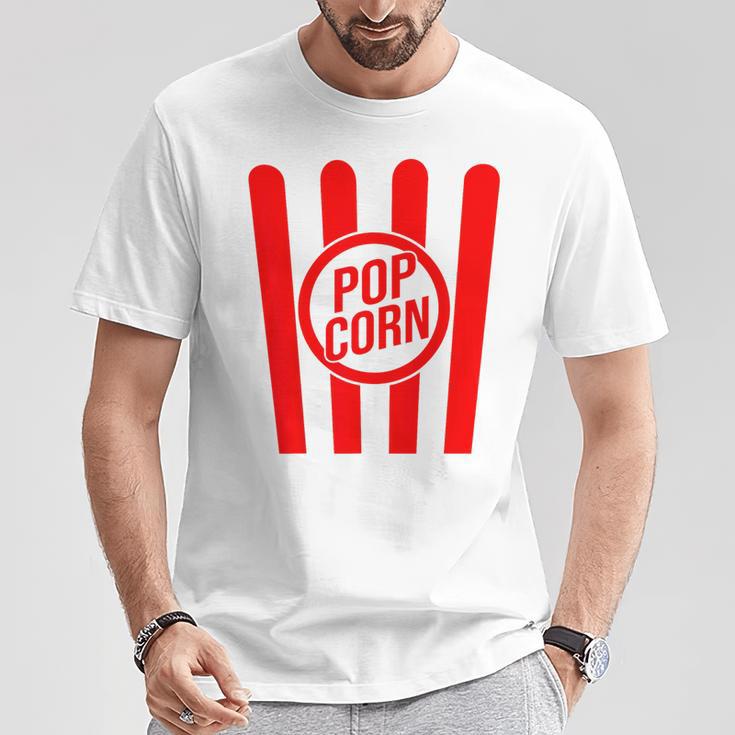 Retro Popcorn Costume For Carnival Fancy Dress T-Shirt Lustige Geschenke