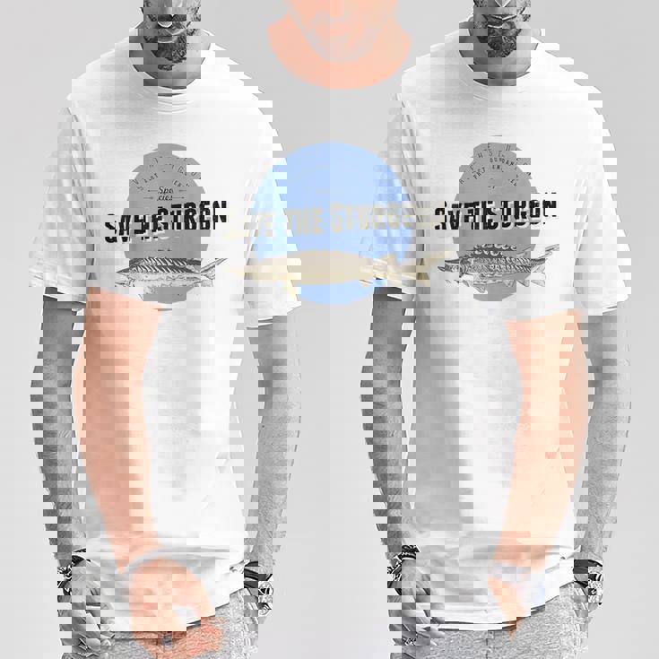 Save The Sturgeon Endangered Species Tee T-Shirt T-Shirt Unique Gifts