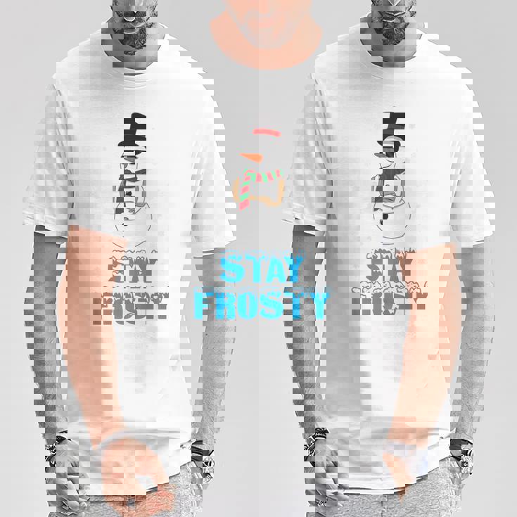 Stay Frosty Shirt Christmas Shirt Cool Snowman Premium T-Shirt Unique Gifts