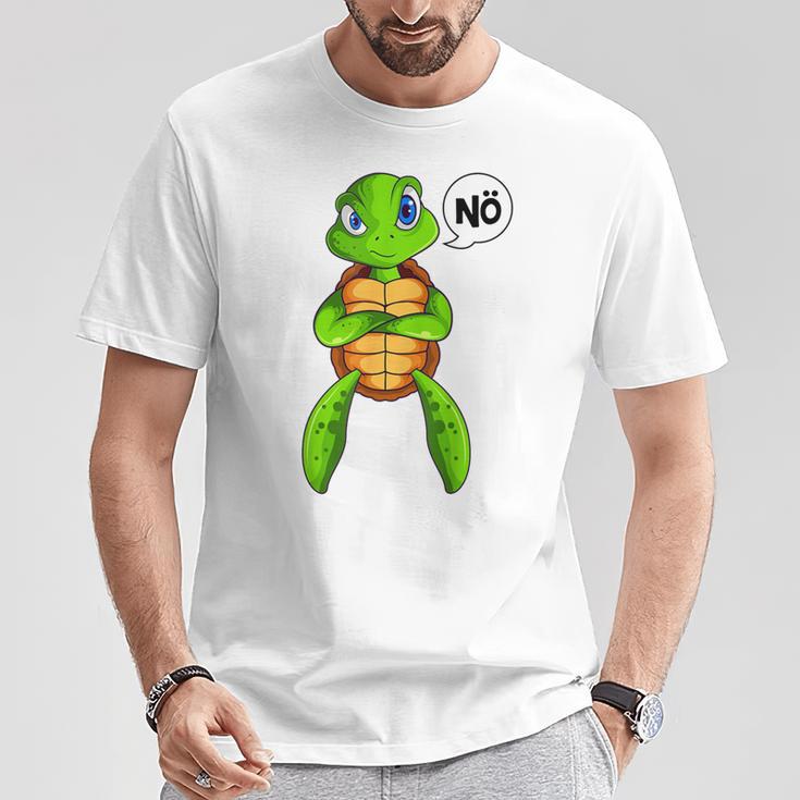 Turtle Nö Children's For Girls And Boys Green S T-Shirt Lustige Geschenke