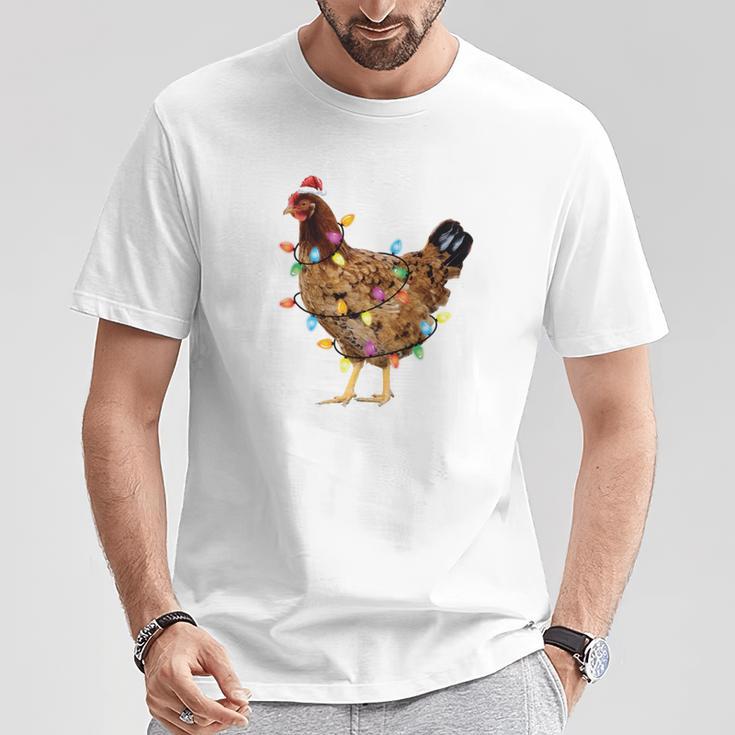 Ugly Christmas Sweater Chicken Christmas T-Shirt Lustige Geschenke