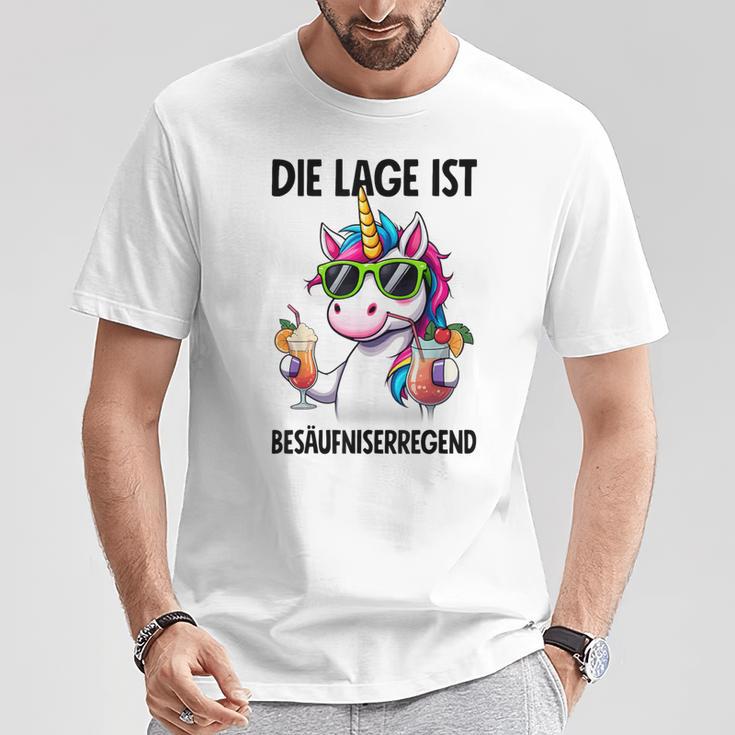 With Unicorn Motif T-Shirt Lustige Geschenke