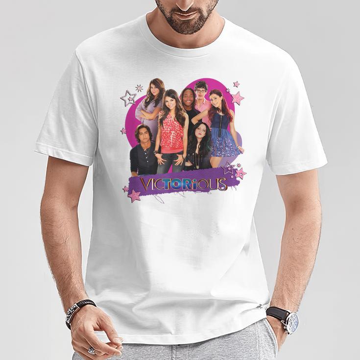 Victorious Main Cast Lovely Group Shot Gray T-Shirt Lustige Geschenke