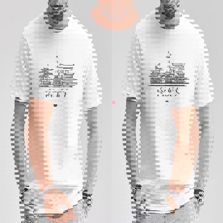 Vintage Kyoto Japónacaciones Japón Lover Camiseta unisex Regalos divertidos