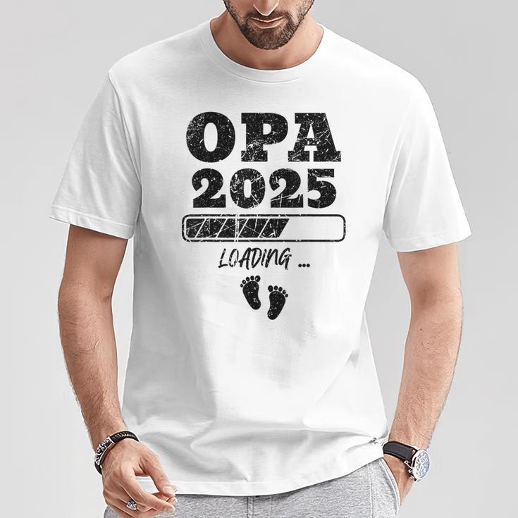 Zum Opa Beförders 2025 Gray T-Shirt Lustige Geschenke