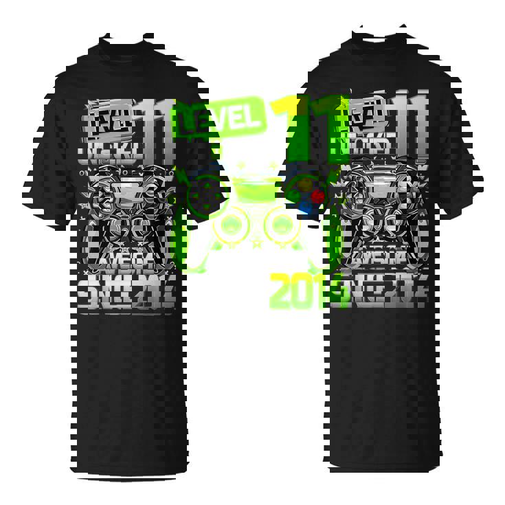 11Th Birthday Boy Time To Level Up 11 Unlocked Video Game T-Shirt