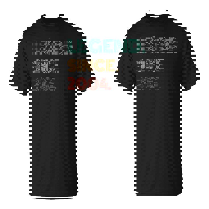 21 Years Old Legend Since 2004 21St Birthday T-Shirt