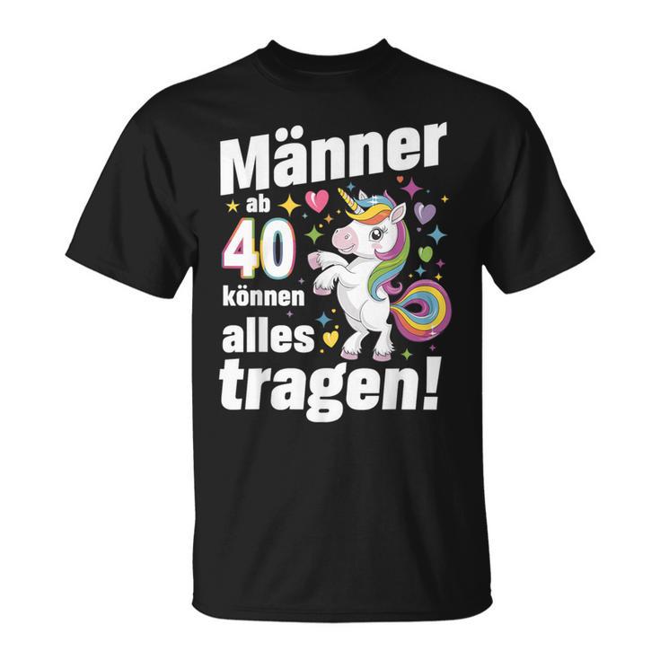 40 Geburtstag Mann Männer Ab 40 Sprüche 40 Geb Deko T-Shirt