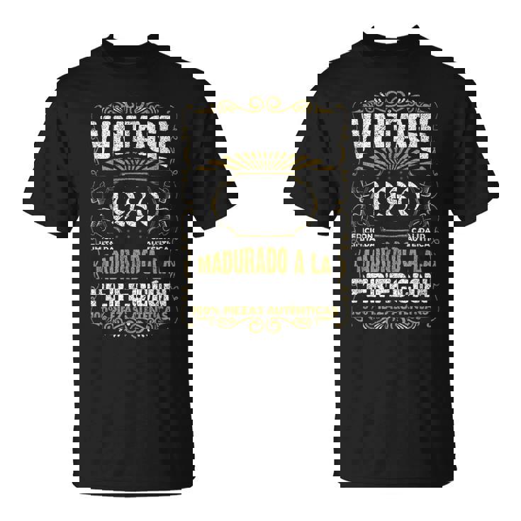 45 Cumpleaños 45 Años Hombre Intage 1980 Regalo Camiseta unisex