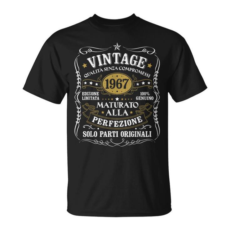 T-Shirt Charcoal Vintage Anno 58 Compleanno 1967 Donna Taglia Petite