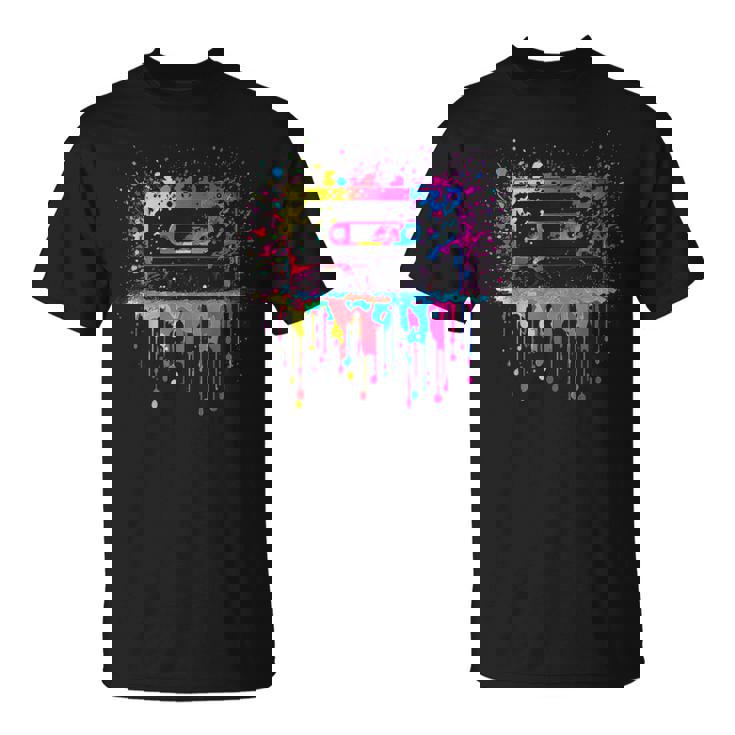 80S 90S Retro Party Fancy Dress Cassette T-Shirt