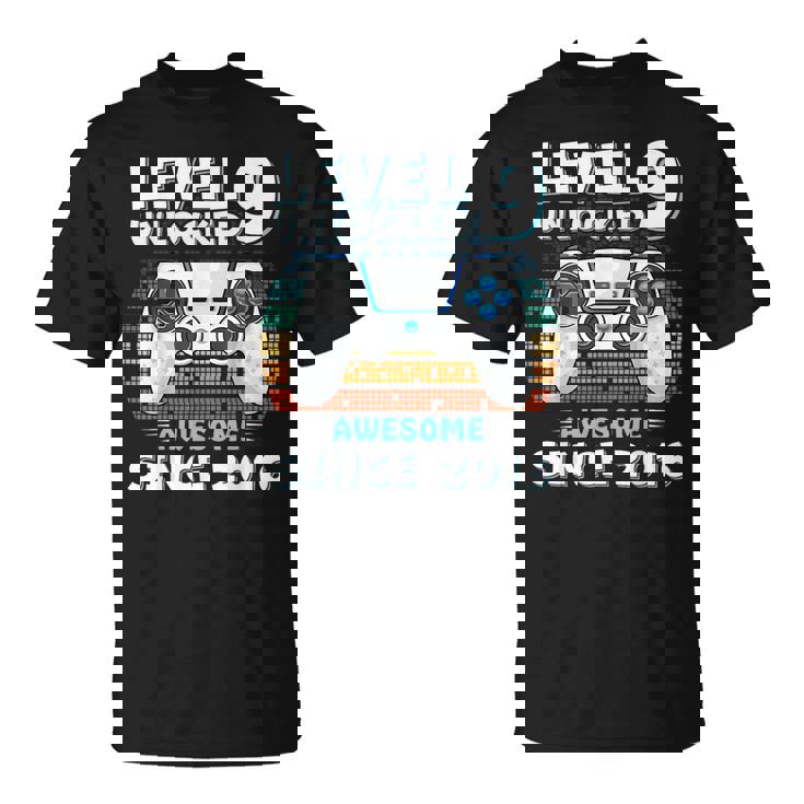 9 Year Old Bday Decorations Son Boy 9Yr 2016 9Th Birthday T-Shirt