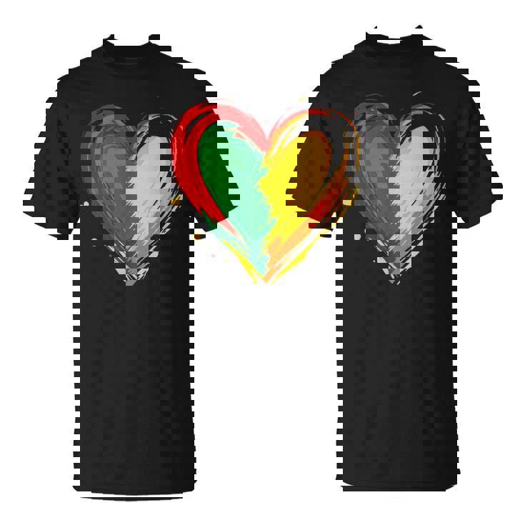 African Heart Black History Month African American T-Shirt