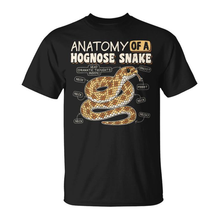 Anatomy Of A Hognose Snake Reptile Lover T-Shirt