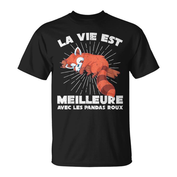 T-shirt Humour Panda Roux - 'Je Suis Un Panda Roux Déguisé En Humain' - Pour Enfant, Ado, Femme, Homme - Coton Léger, Coupe Classique, Idée Cadeau Mignonne - 12