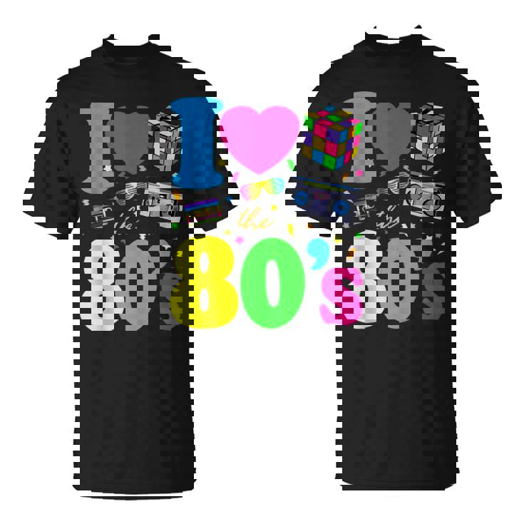 Años 80 I Love The 80S Intage Retro Sin Mangas Camiseta unisex