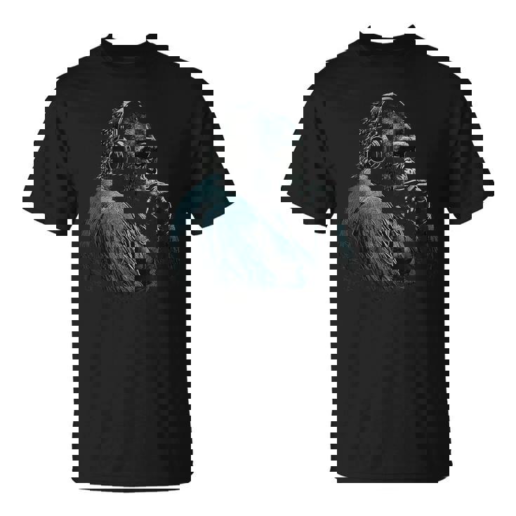 Arte Musical De Gorila Arte De Mono Animal Camiseta unisex