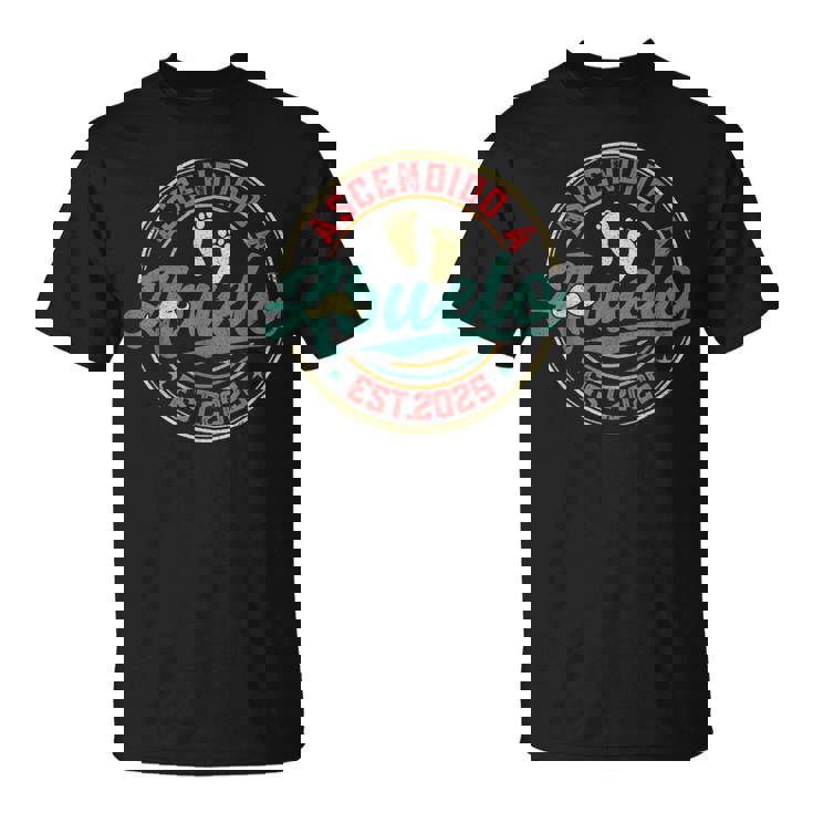 Ascendido A Abuelo 2025 Anunciar Abuelos Primerizos Camiseta unisex