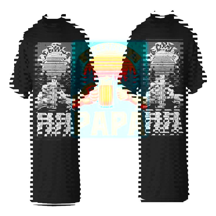 Ascendido A Papá Embarazo Sorpresa Anuncio Embarazo Camiseta unisex