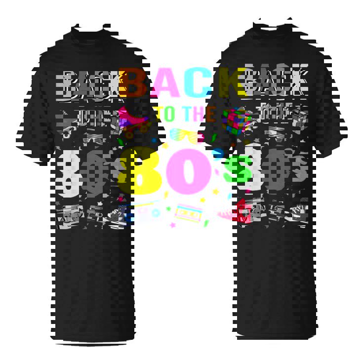 Back To 80'S 1980S Vintage Retro Eighties Costume Party T-Shirt